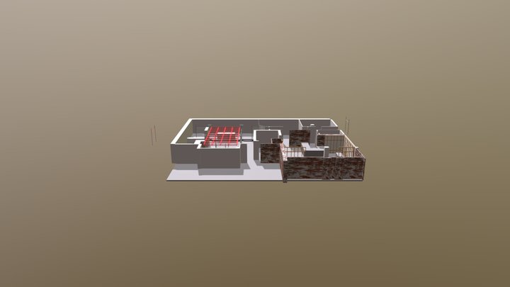 оба зала 3D Model