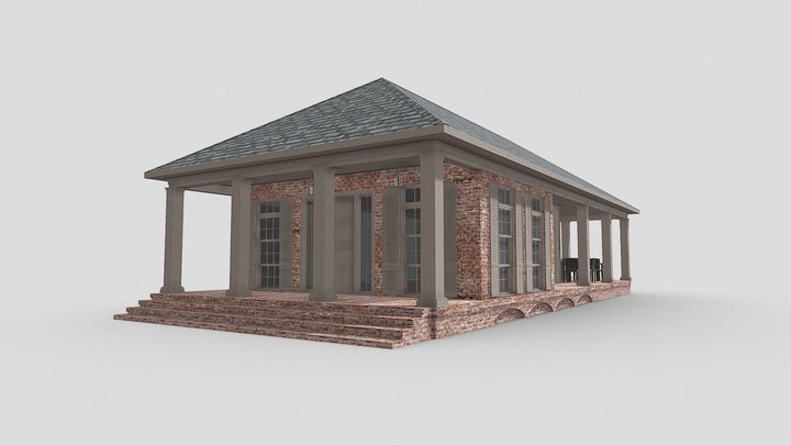 tennis pavilion 3D Model