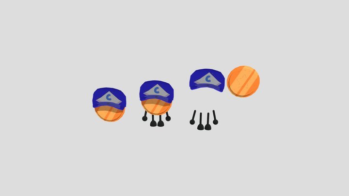 Cool Coin In Paint3D 3D Model