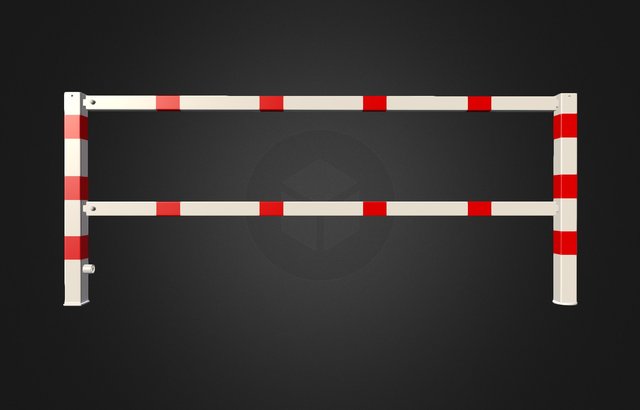 Draaibare wegafzetting 3D Model