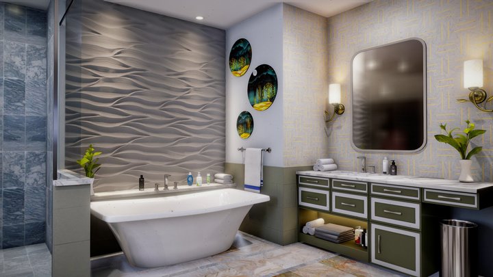 Bathroom Interior 3D Model