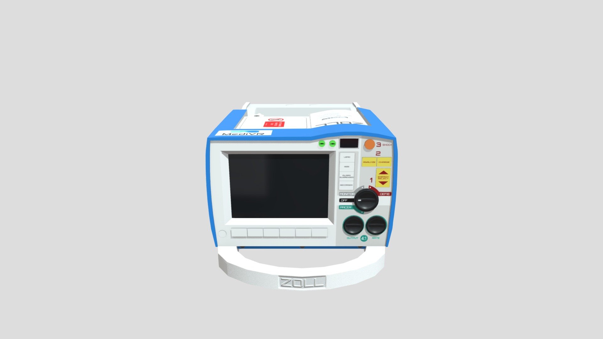 MediVR Internship Project: Zoll R Defibrillator - 3D model by ...