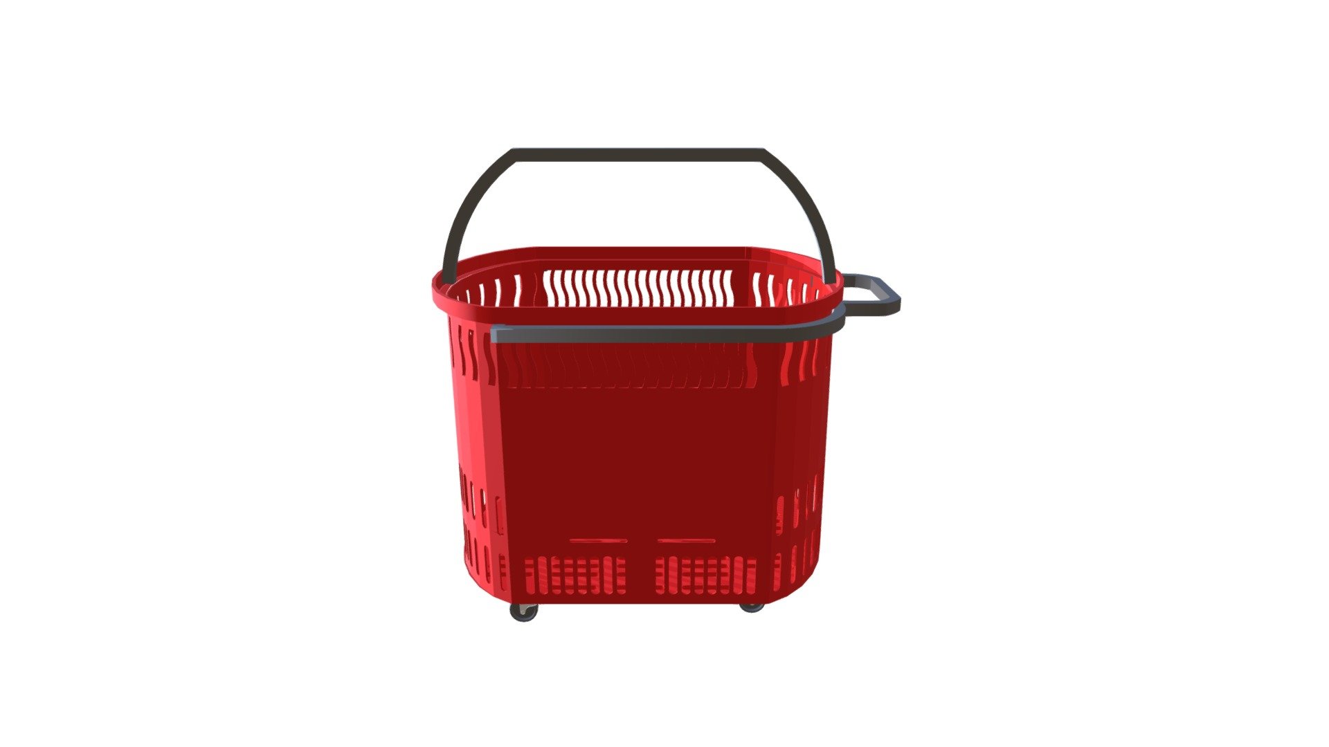 45L ROLLING SHOPPING BASKET