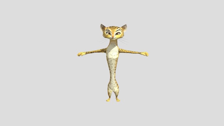 Gia From Madagascar 3 The Video Game 3D Model