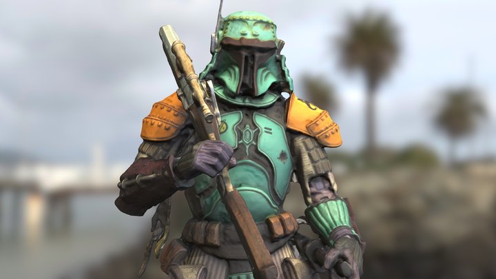Bobba Fett figurine 3D Model