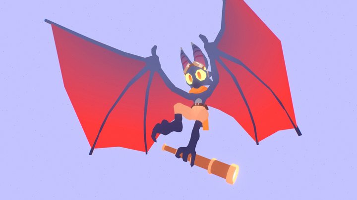 Bat 3D Model