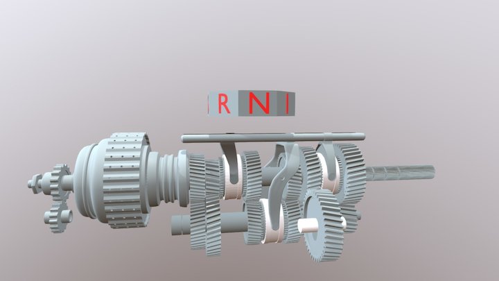 gearbox transmission Animation 3D Model
