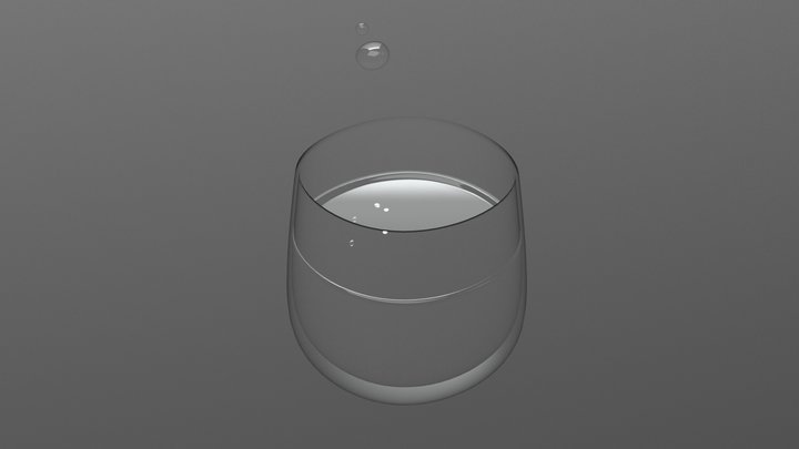 Glass of Water 3D Model