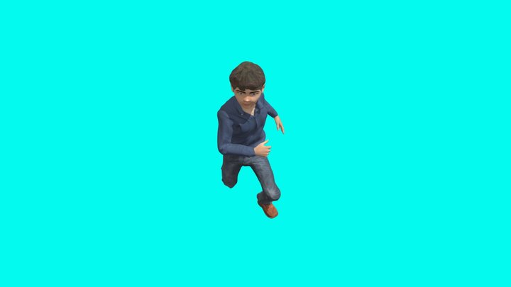 Teen Boy Running | Rigged | FREE 3D Model