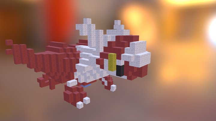 Voxel Latias 3D Model