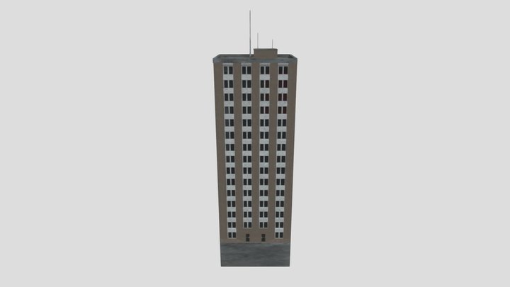 1960s Tower Block 3D Model