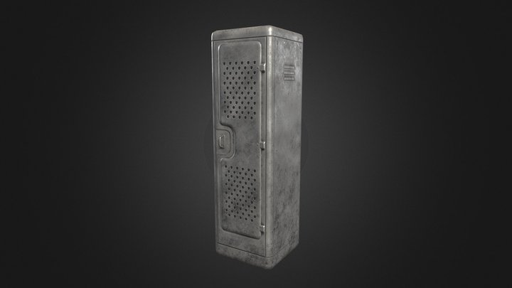 Metal Locker 3D Model