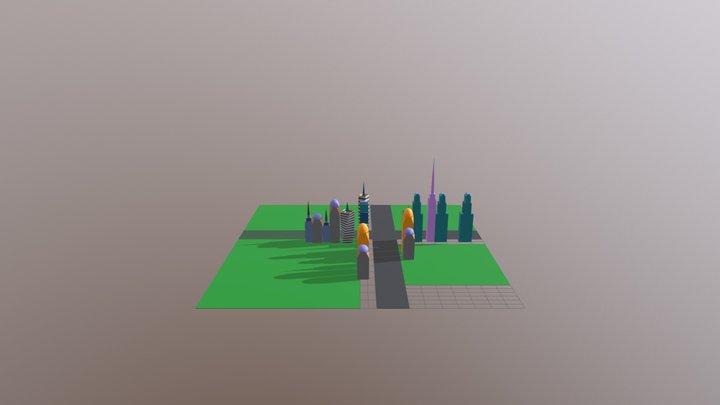 Skyline4gedreht 3D Model