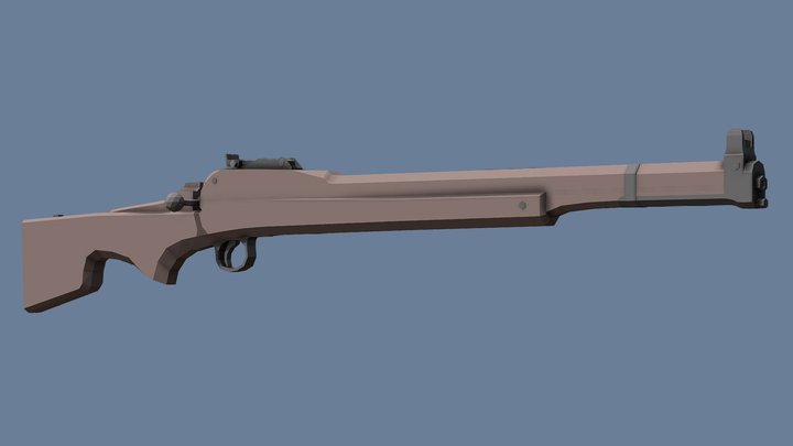 Low-Poly Thorneycroft Rifle – Kostenloses 3D-Modell STL