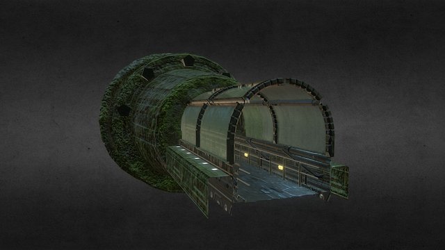 Deep Sea Hallway 3D Model