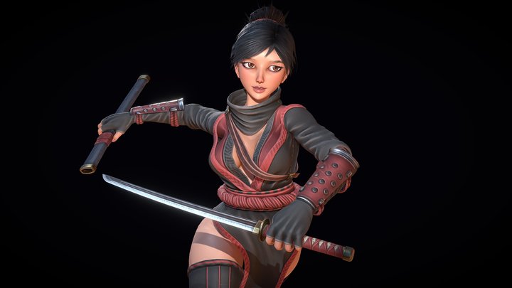 Kunoichi 3D Model