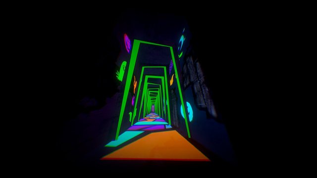[Download] (Glow in the dark test) Haunted House 3D Model