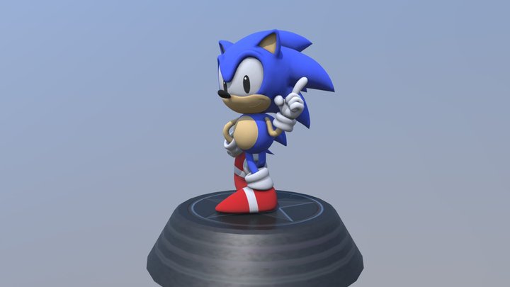 Sonic Generations - Classic Sonic Statue – Free 3D Model STL