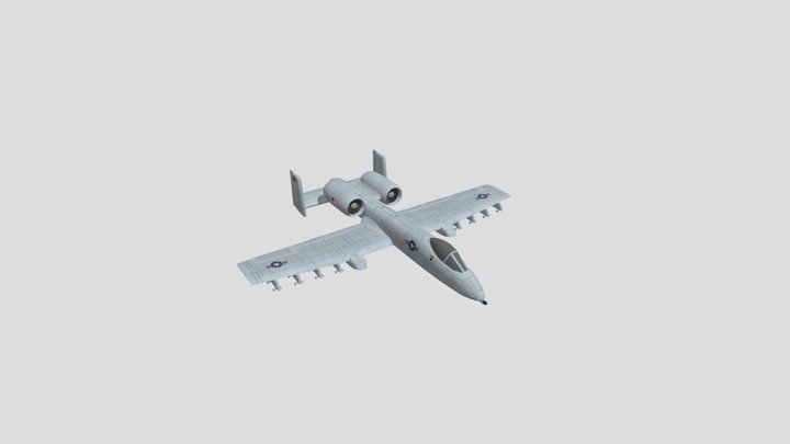 A-10 ThunderBolt 3D Model