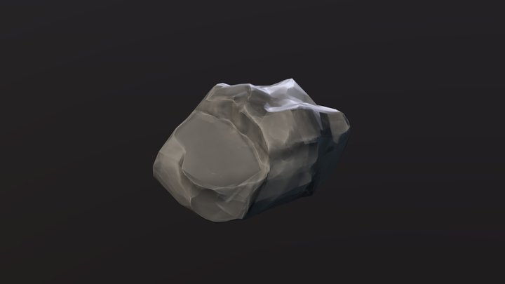 Stylised Rock 3D Model