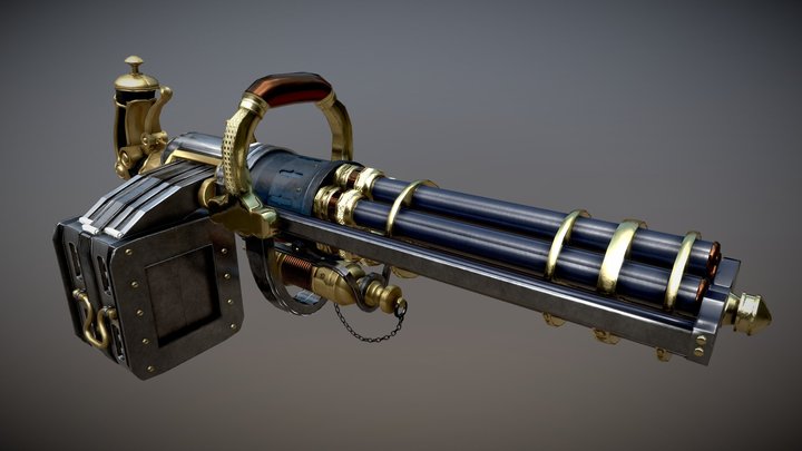 Minigun (WIP) 3D Model