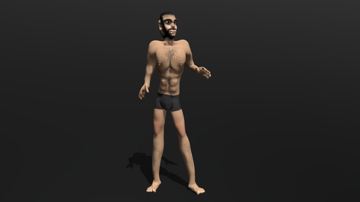 Man Pose 3D Model