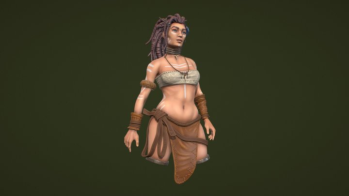 Tribal Woman - Final Assignment 3D Model