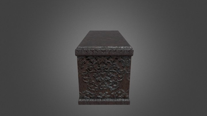 Wooden Chest 3D Model