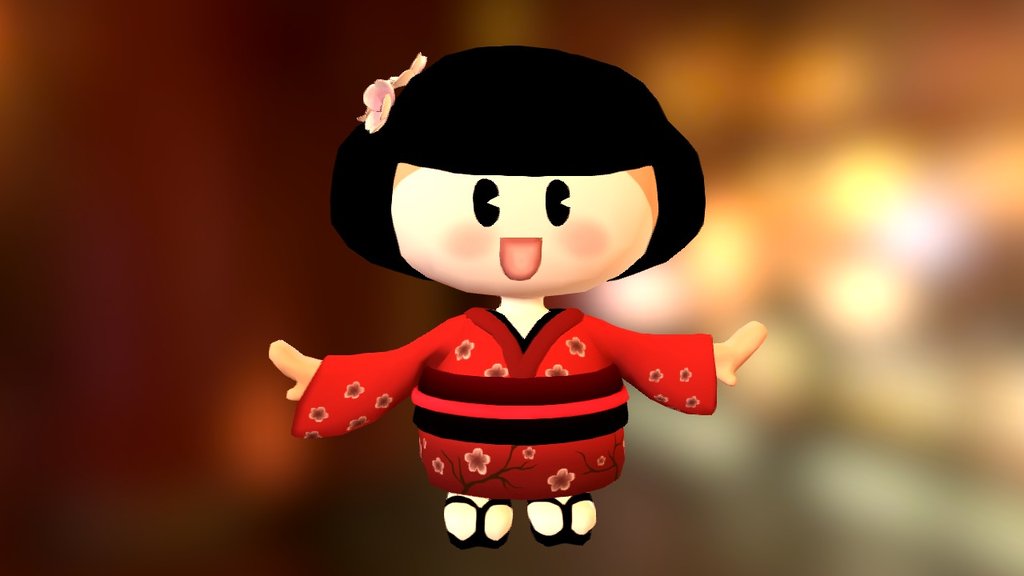 Geisha(2015) - 3D model by vaniaurizar [7616a0e] - Sketchfab