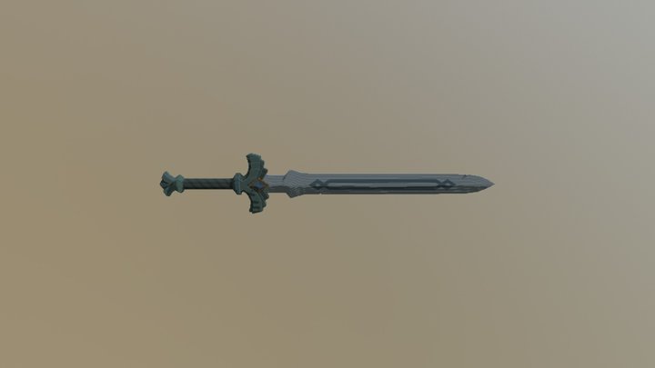 Breath Of The Wild Goddess Sword 3D Model