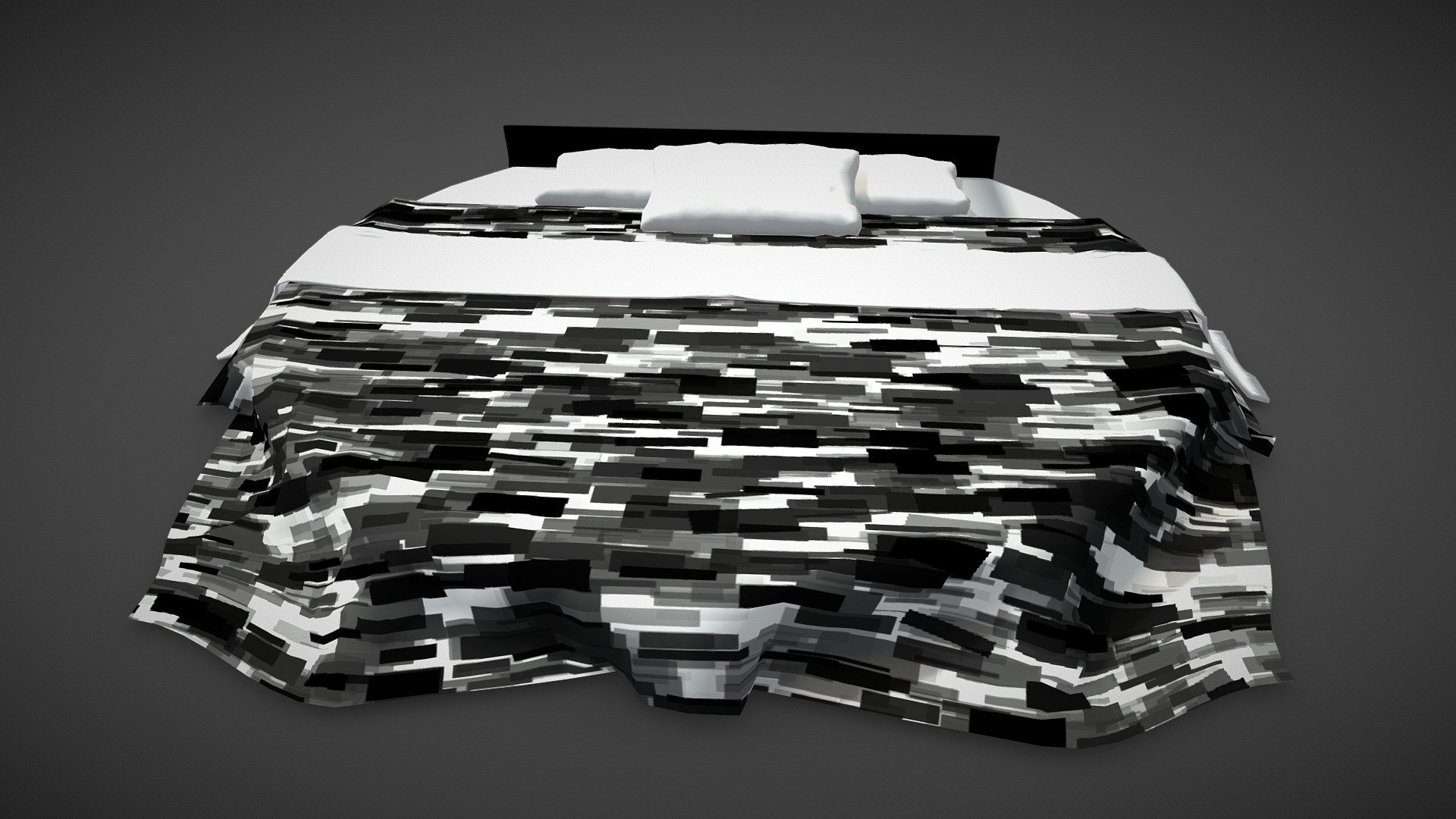 Black Round Bed