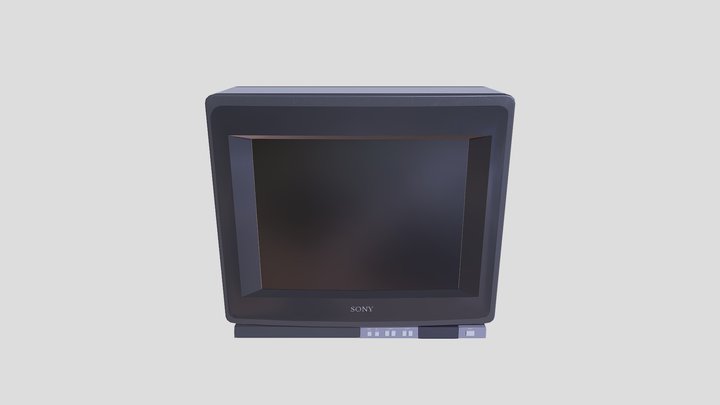 Vintage TV 3D Model