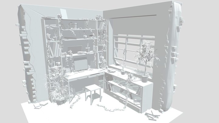 the room for Retry's homework 3D Model