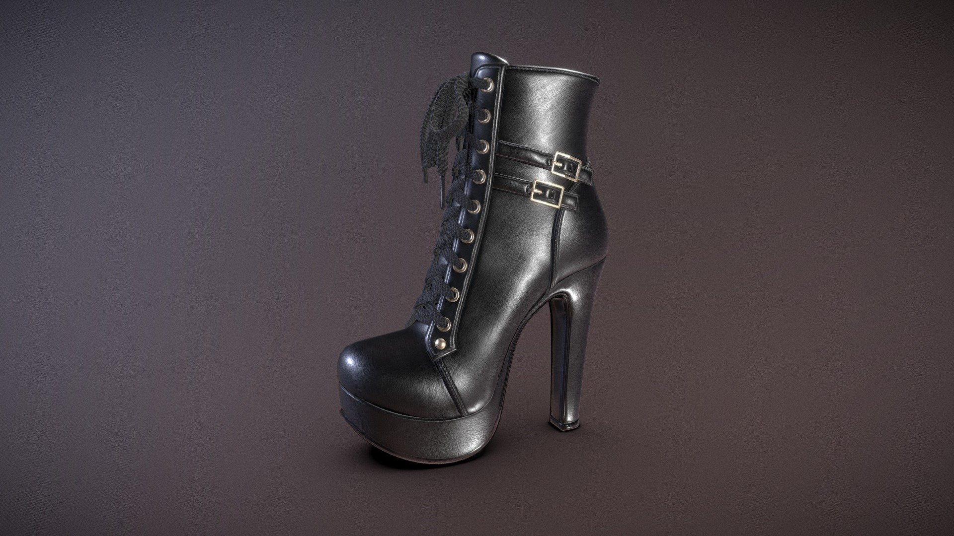 High Heels Ankle Boots - Buy Royalty Free 3D model by Feds452 [7619ca3 ...