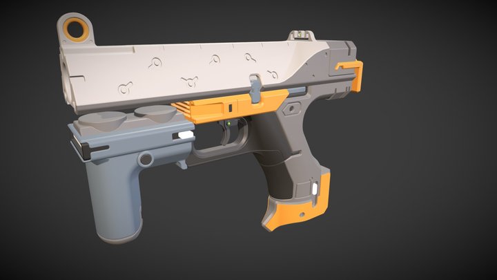 Electro Pistol 3D Model