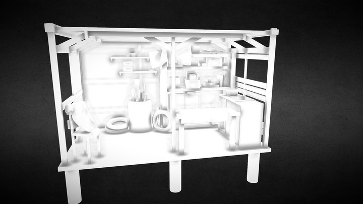 Fishing Warehouse 3D Model