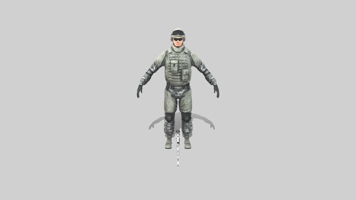 Soldier 3D Model