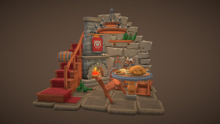 DAE Crib -  The Adventurer’s Guild Inn 3D Model