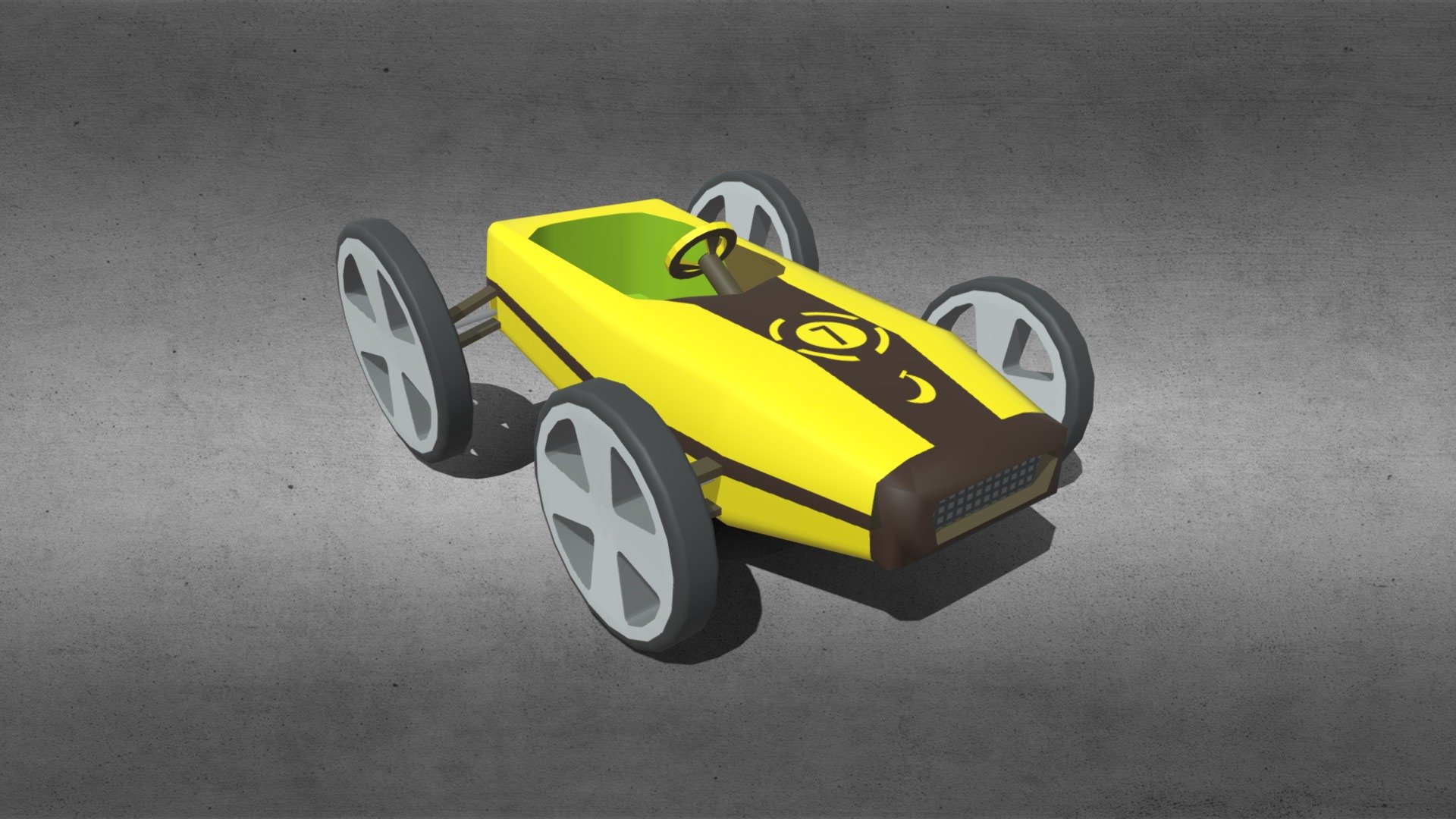 Yellow Kart Download Free 3D model by DynamiteChain98 (r_hamburger) [761dd34] Sketchfab