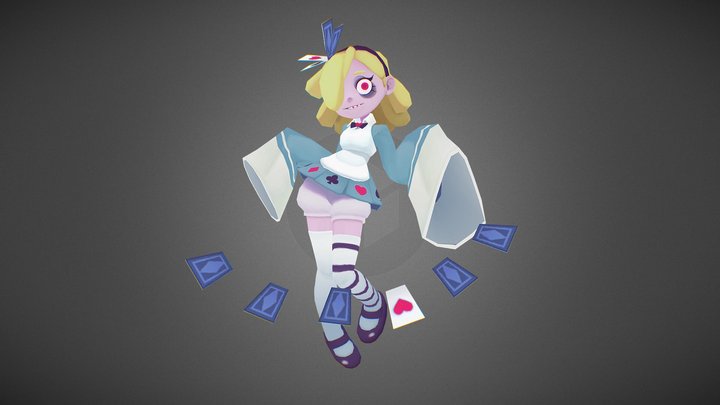 Alice - Stylized Game Ready Character 3D Model