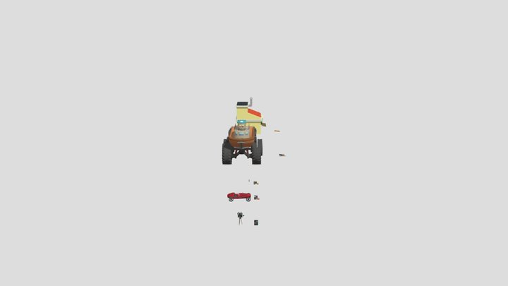 Littel Form Five Props2 3D Model