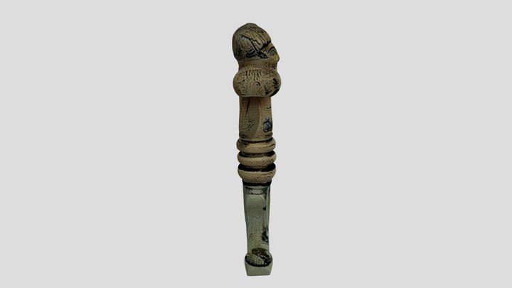 Irish Bronze Sword Hilt 3D Model