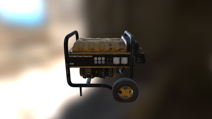 Portable Generator 3D Model