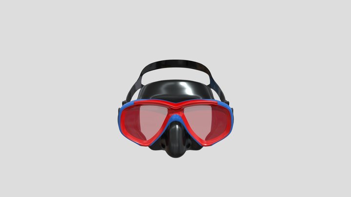 Maschera subacquea - Diving mask - FST studio 3D Model