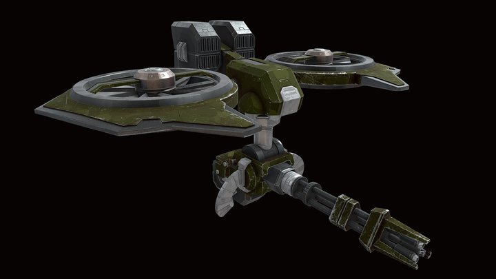 UAV - Military Drone 3D Model