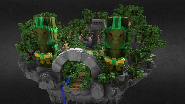 Jungle Temple 🏛️ | AliensBuilds 3D Model