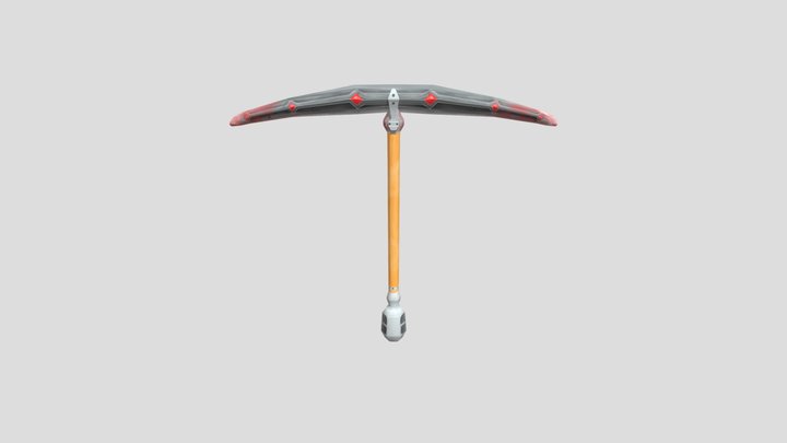 Obsidian pickaxe 3D Model