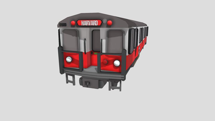 Mbta red line train 1600s. 3D Model