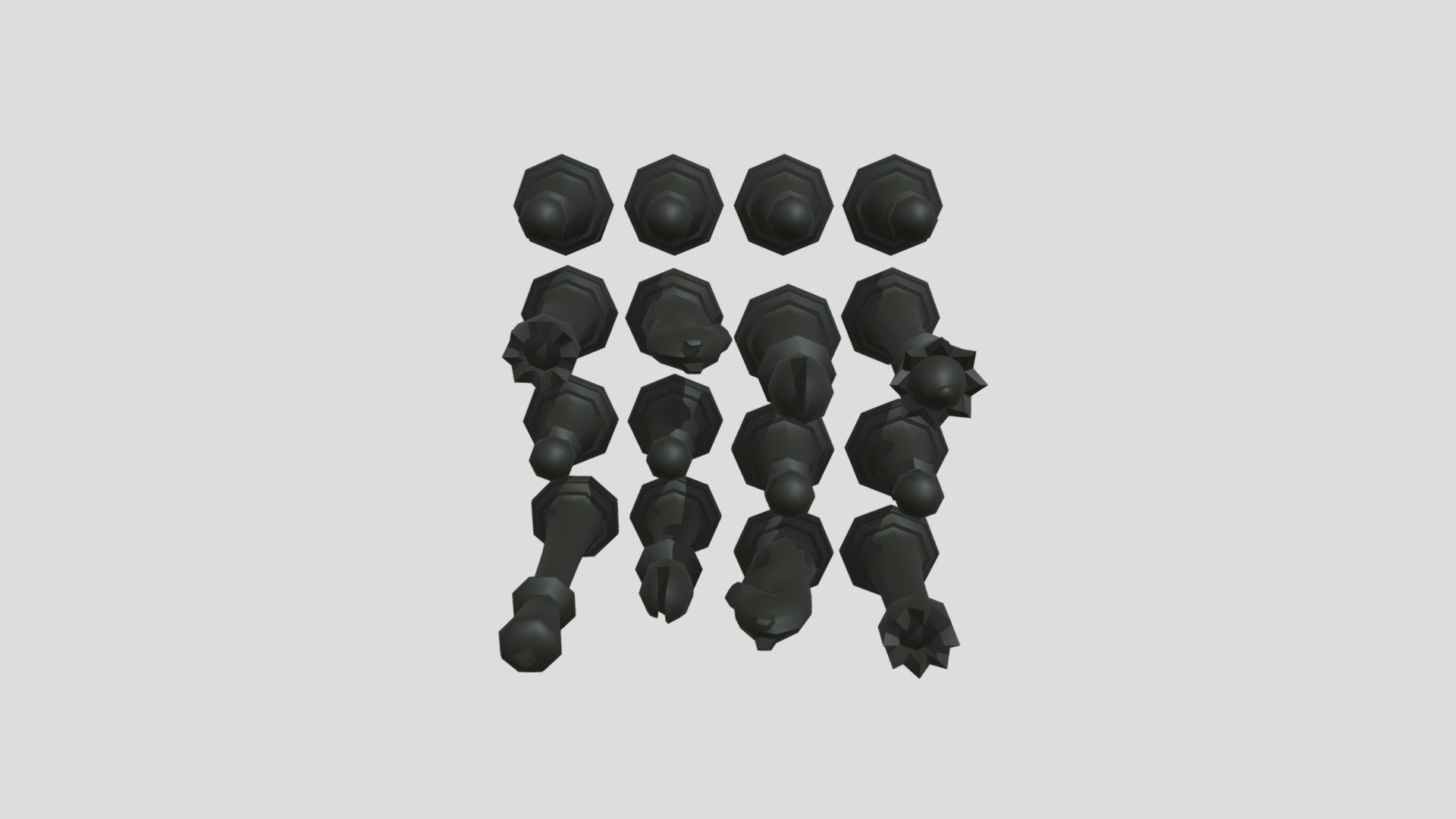 black Chess pieces