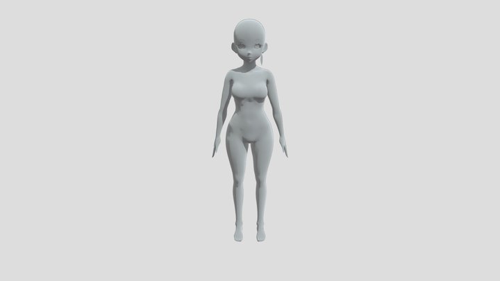 девочка аниме 3D Model